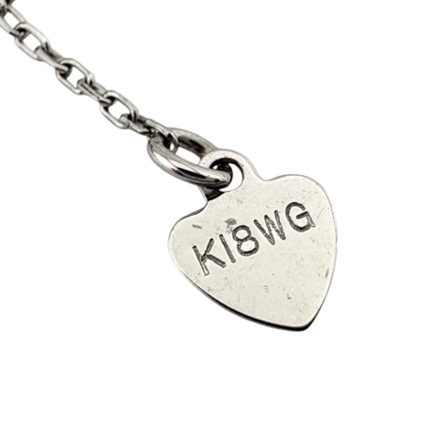 K18 WG チャーム　ネックレス　18金ホワイトゴールド　ダイヤモンド ネックレス 18金 K18ホワイトゴールド ダイヤモンド レディース