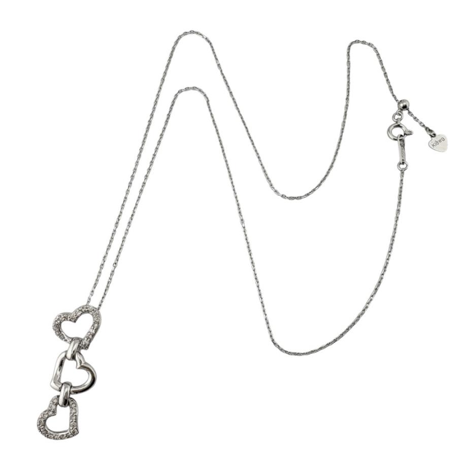 ネックレス 18金 K18ホワイトゴールド ダイヤモンド レディース