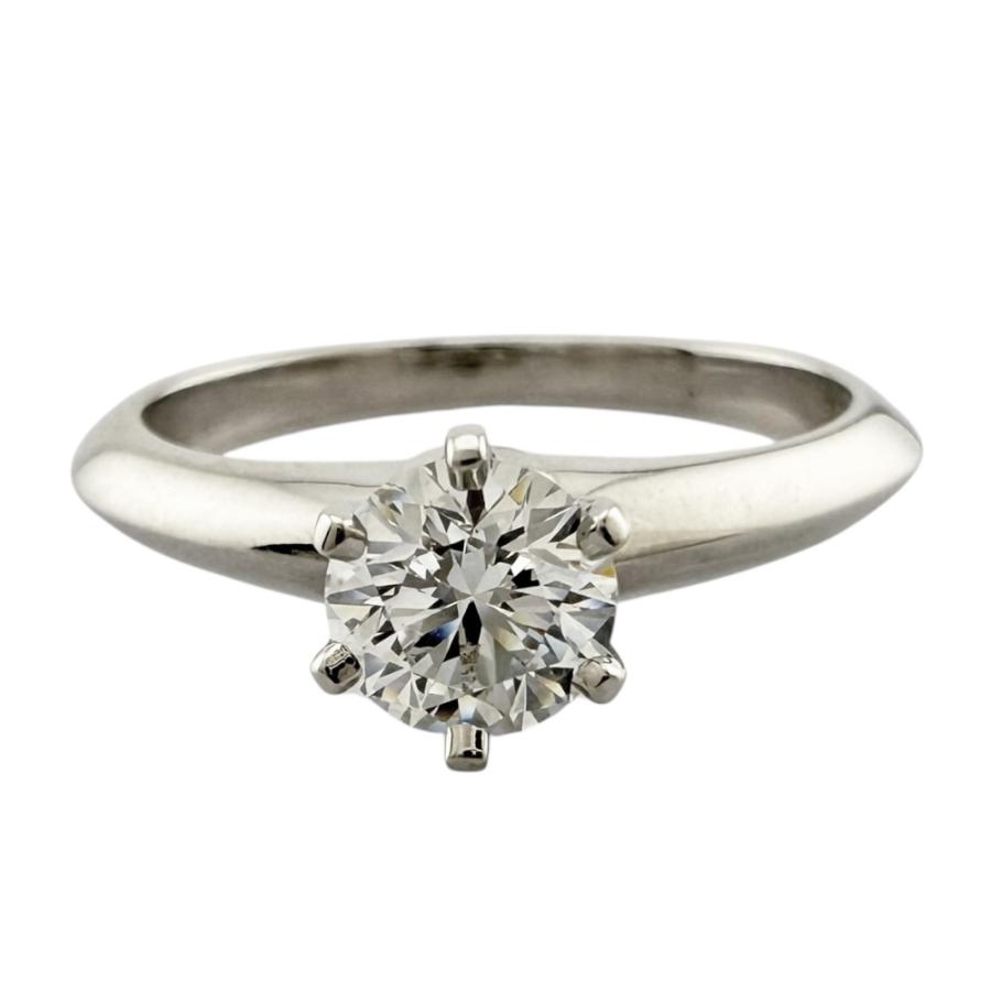 リング 指輪 9号 Pt950プラチナ ダイヤモンド 0.46ct レディース 中古