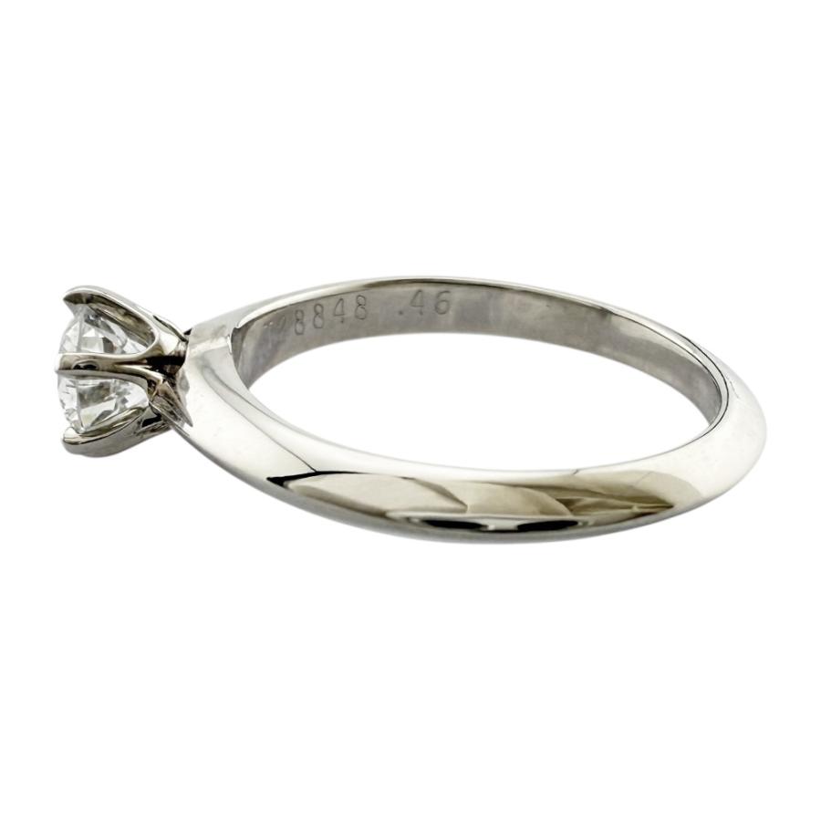 リング 指輪 9号 Pt950プラチナ ダイヤモンド 0.46ct レディース 中古