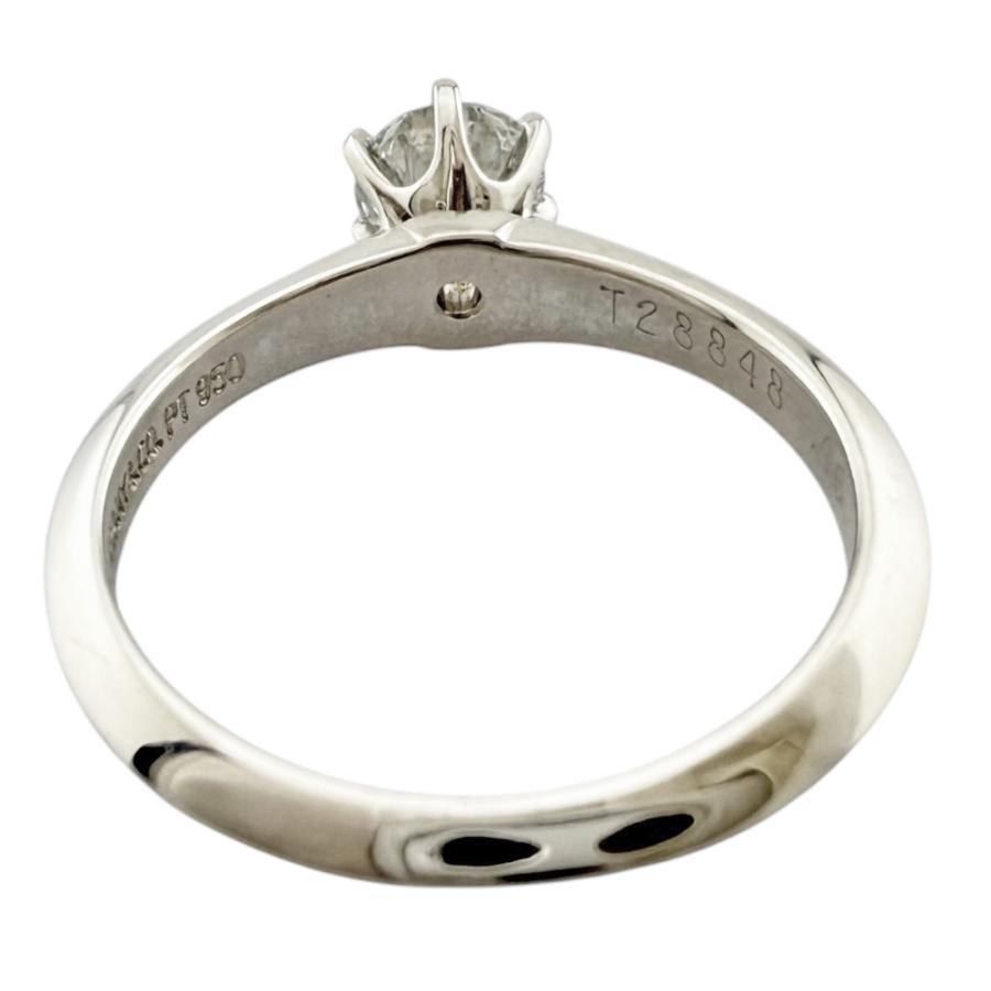 リング 指輪 9号 Pt950プラチナ ダイヤモンド 0.46ct レディース 中古