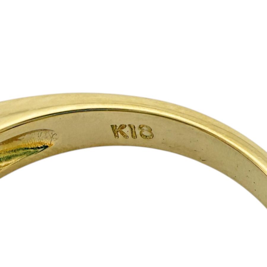 リング 指輪 9.5号 18金 K18ゴールド ルビー レディース 中古 美品