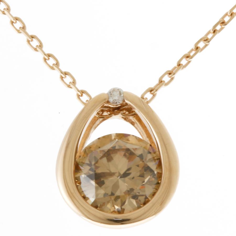 美品】PT850 ダイヤモンド1.52ct ネックレス 60cm* 4℃ ヨンドシー