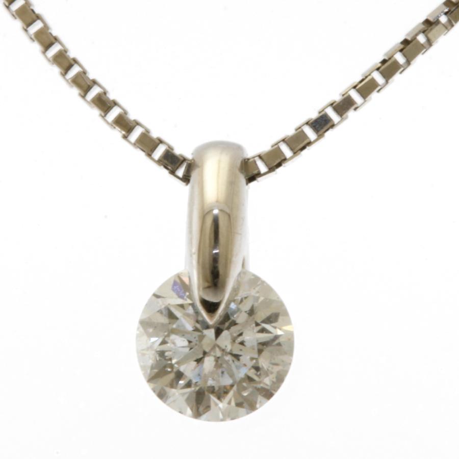 ネックレス 一粒ダイヤ Pt850 Pt900 プラチナ ダイヤモンド 0.308ct  