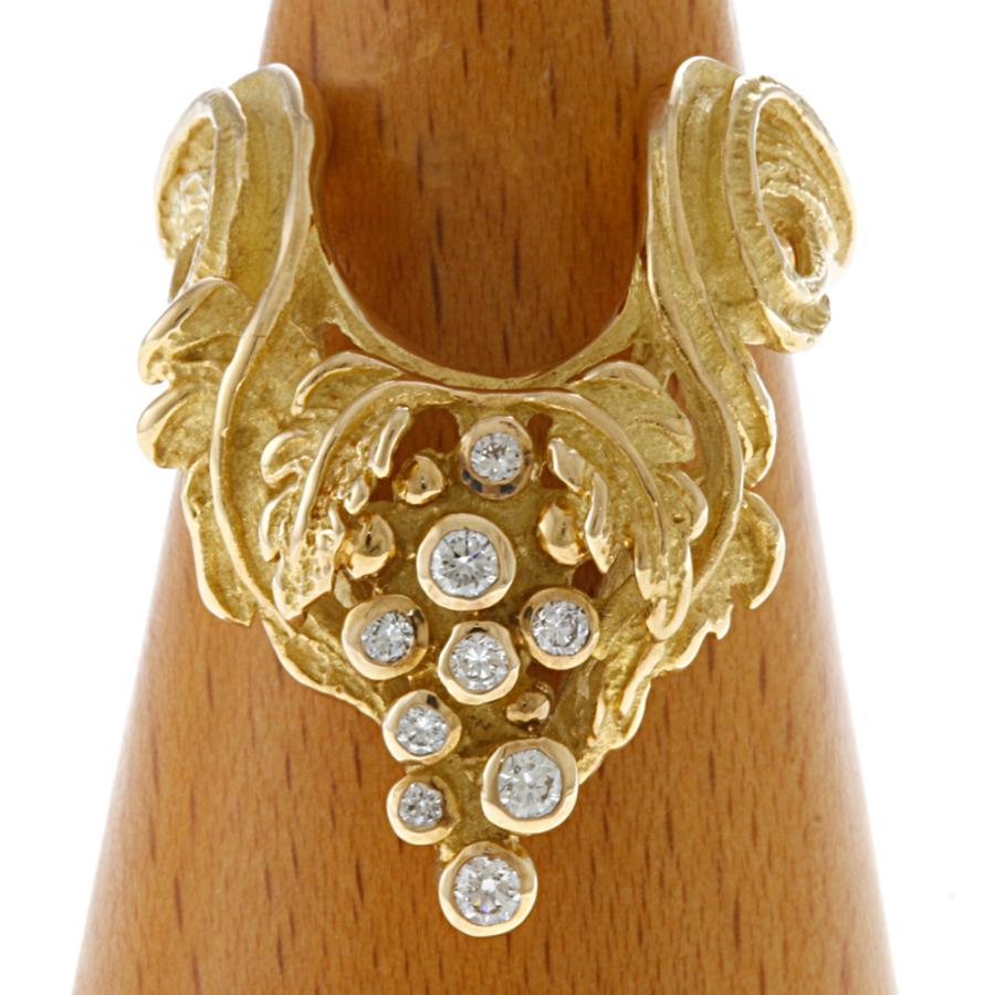 K18 １８金 レトロ リング 指輪 レディース リング シンプル 18金 K18 ピンクゴールド retro