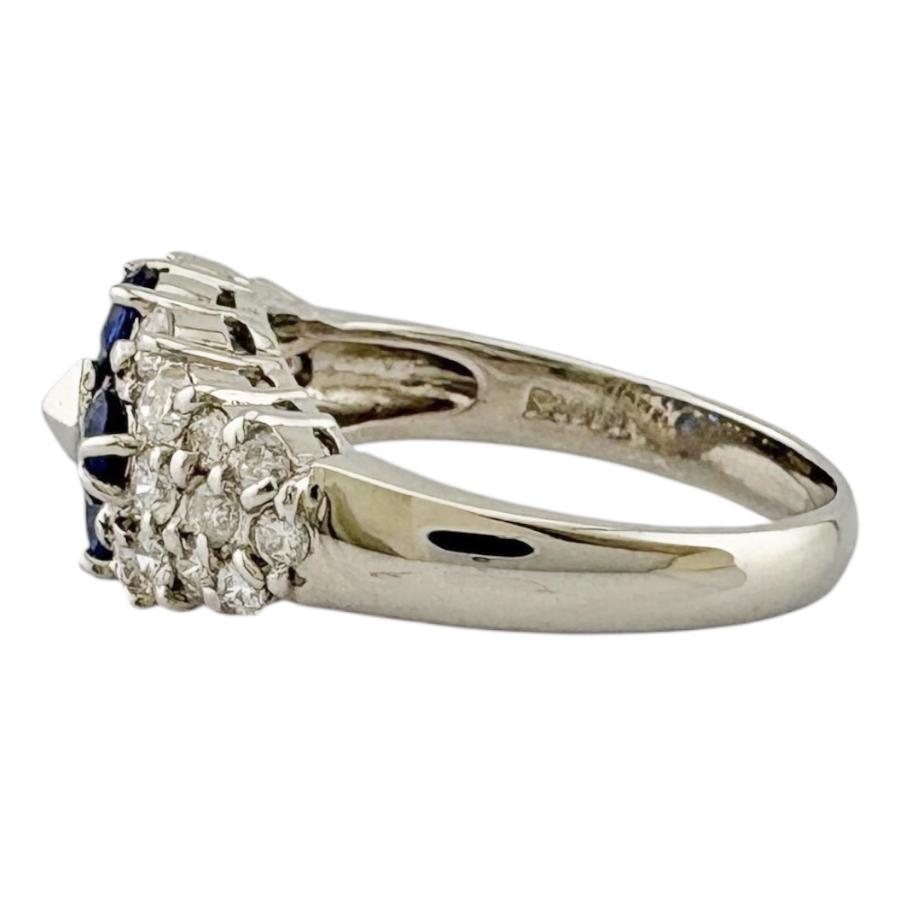 リング 指輪 10.5号 Pt900プラチナ サファイア レディース 中古 美品  