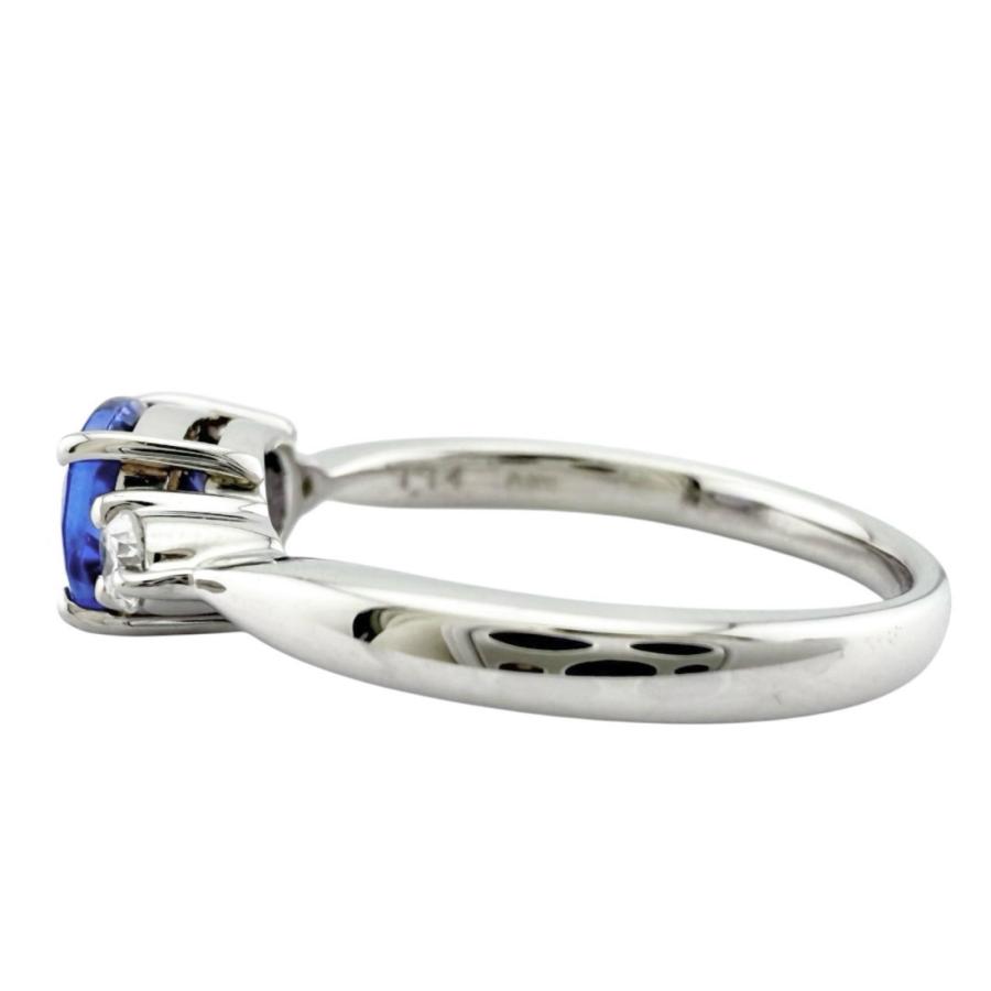 リング 指輪 13.5号 Pt900プラチナ タンザナイト レディース 中古 美品  