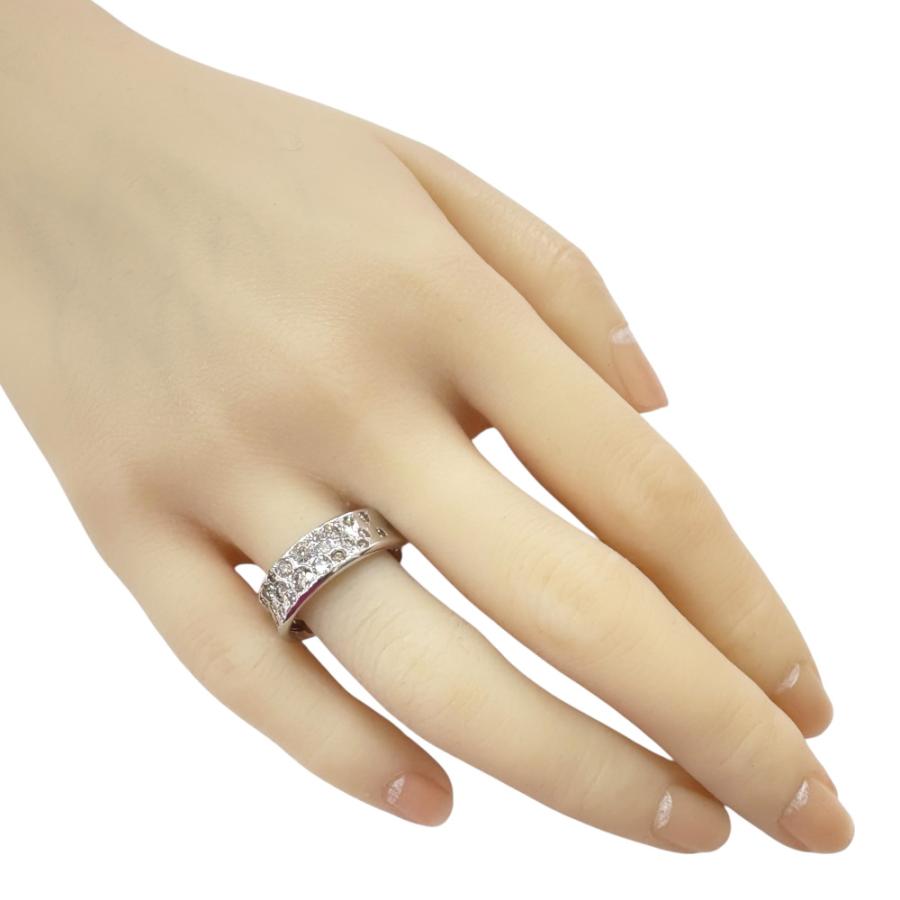 18金 ホワイトゴールド ダイヤ ブラウンダイヤ リング　1カラット ブラウンダイヤモンド リング 指輪 15号 18金 K18ホワイトゴールド