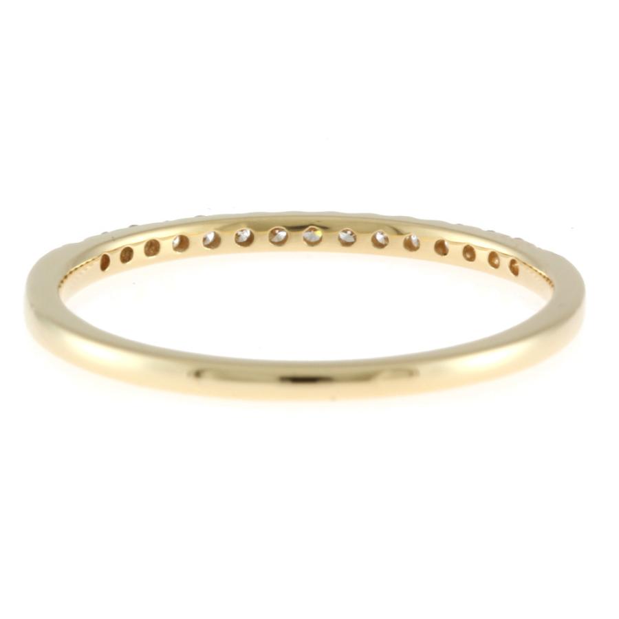 agete（アガット） agete K18 リング 指輪 ダイヤモンド0.09CT ハーフ