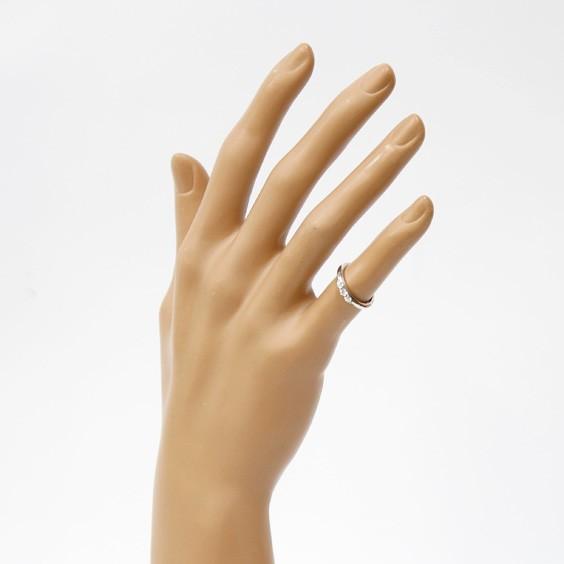 ヴァンドーム青山 ピンキーリング 指輪 レディース 18金 Vendome Aoyama K18wg ダイヤモンド D0 15 スリーストーン 3石 4号 18k Ref R Kリサイクルキングyahoo 店 通販 Yahoo ショッピング