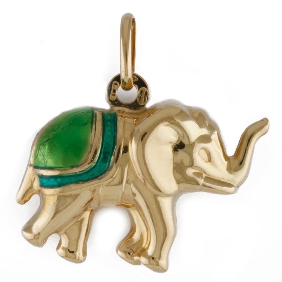 K18 ペンダントトップ 象 ゾウ エレファント 18金 K18ゴールド ギフト