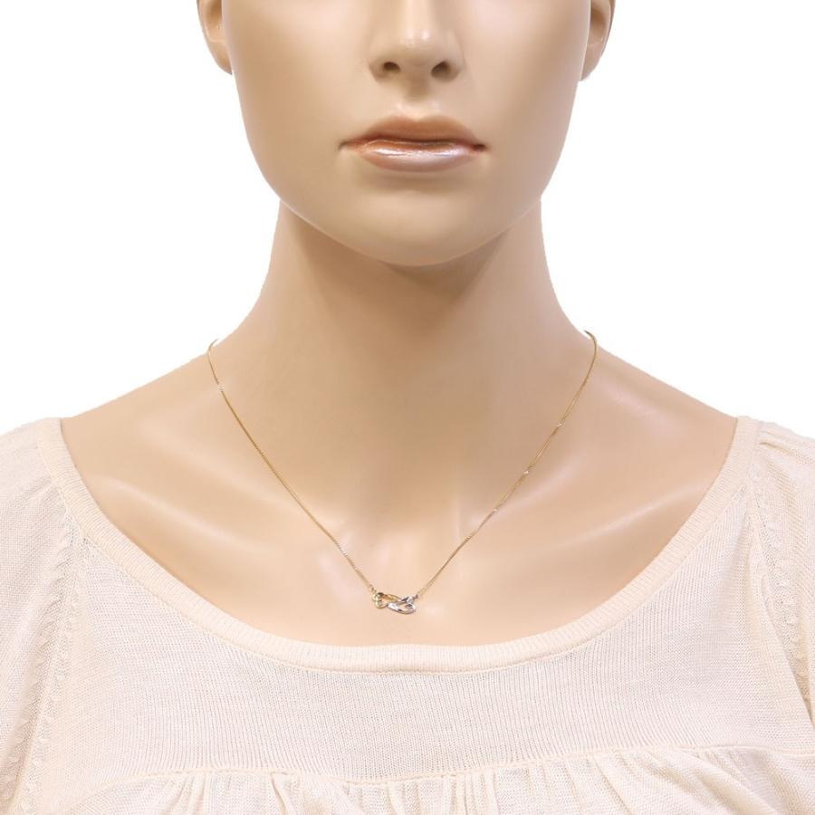 courreges（クレージュ） K18 Pt900 ネックレス オープンハート 2 