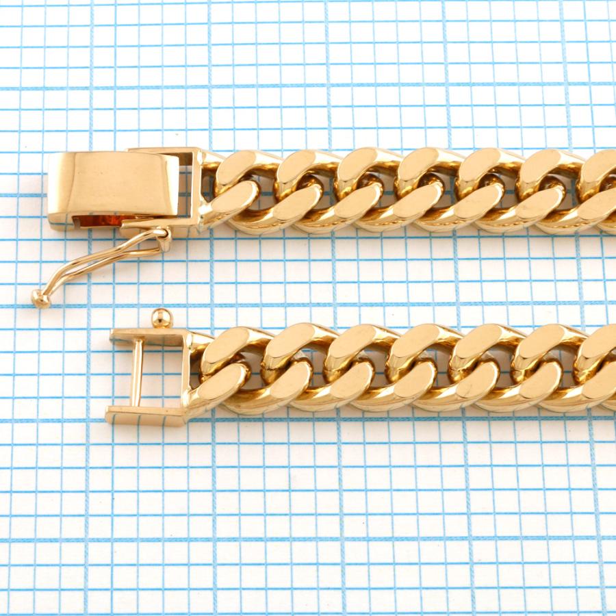 K18 ブレスレット 喜平 キヘイ 約40.4g 2面シングル 2DC 20cm 留め具中