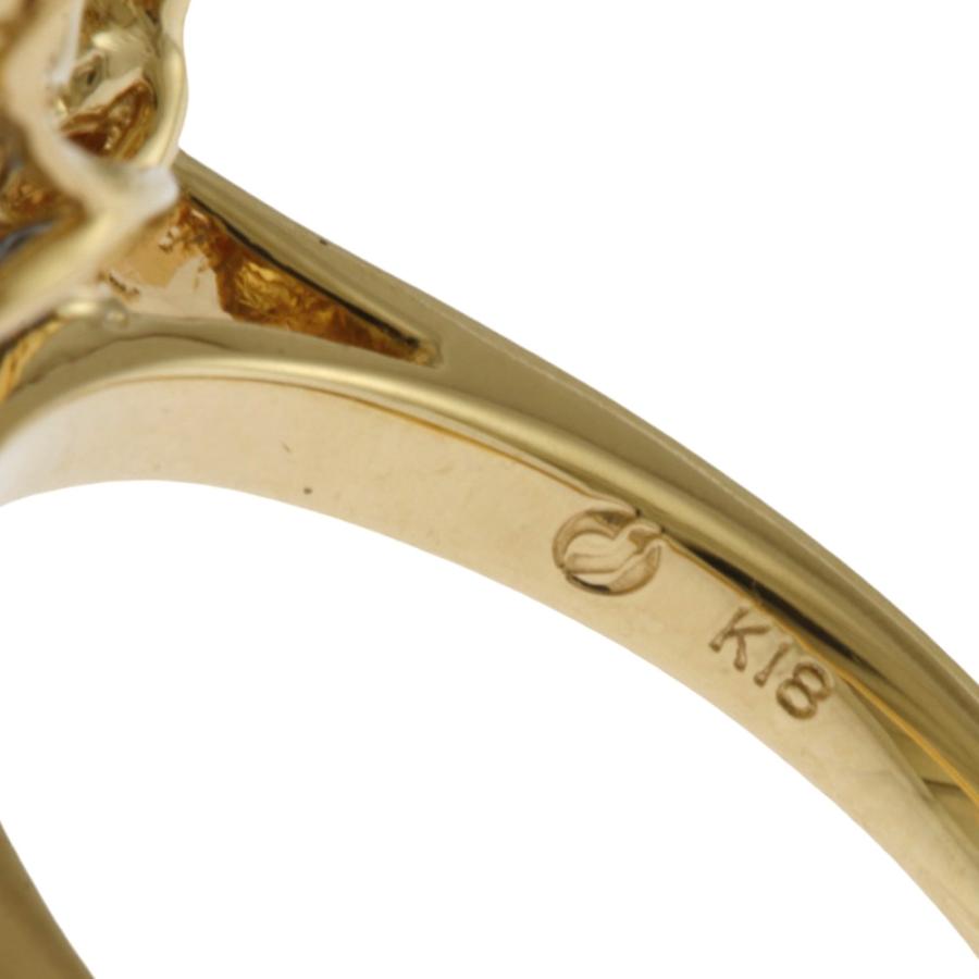 リング 指輪 14号 18金 K18イエローゴールド サファイア レディース