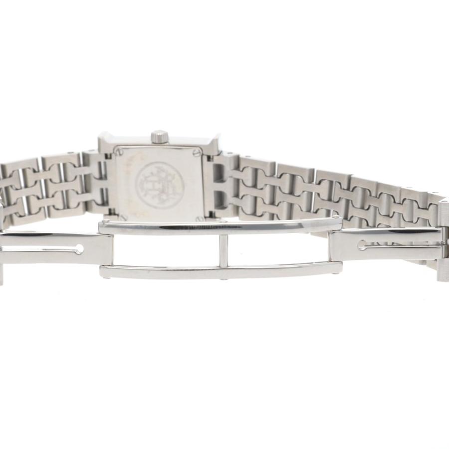 HERMES シルバー ステンレス 時計 HERMES エルメス Hウォッチ 腕時計 時計 ステンレススチール HH1