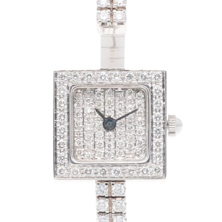 〈希少〉〈美品〉CARATI 18Kホワイトゴールドダイヤモンド腕時計　カラチ カラチ 腕時計 時計 18金 K18ホワイトゴールド クオーツ レディース 1