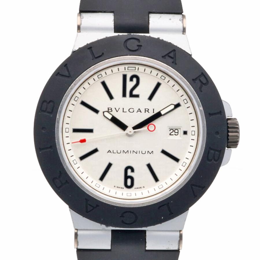 ブルガリ AL44TA アルミニウム 44mm 自動巻き OH済 美品 BVLGARI（ブルガリ） デォアゴノ アルミニウム 腕時計 時計 アルミ