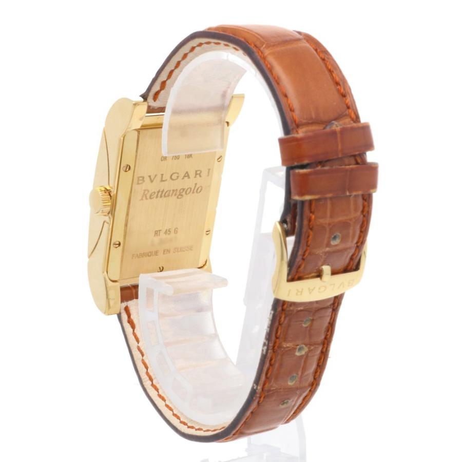 BVLGARI ブルガリ レッタンゴロ 腕時計 時計 18金 K18イエロー BVLGARI ブルガリ レッタンゴロ 腕時計 時計 18金 K18イエロー