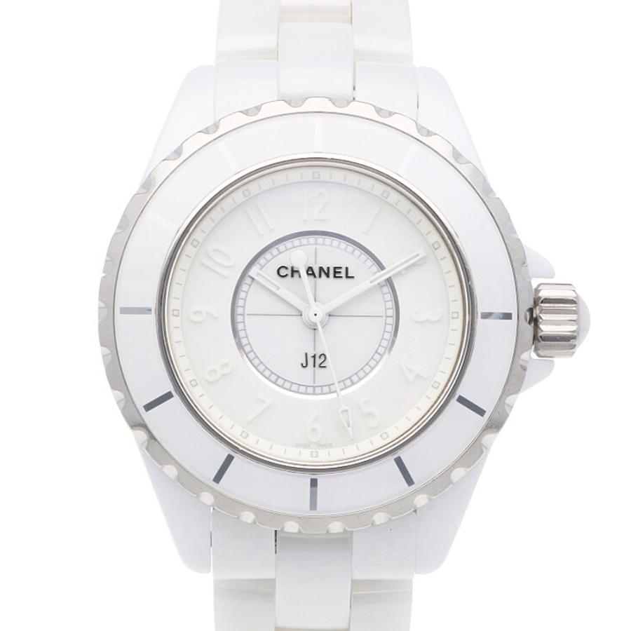 真知子 CHANEL シャネル H3705 J12 ホワイトファントム 新品)CHANEL シャネル J12 H3705 ホワイトファントムリミテッド 29mm