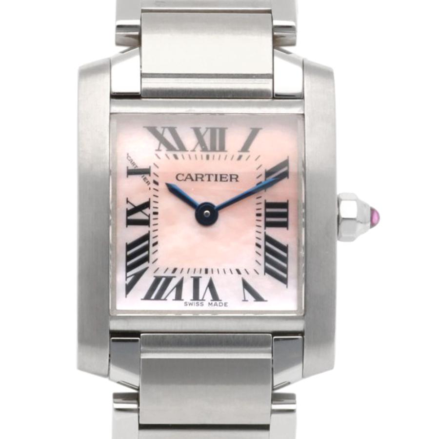 カルティエ タンクフランセーズ SM 腕時計 時計 ステンレススチール 2384 クオーツ レディース 1年保証 CARTIER  中古 Cartier（カルティエ） タンクフランセーズ SM 腕時計 時計 ステンレス