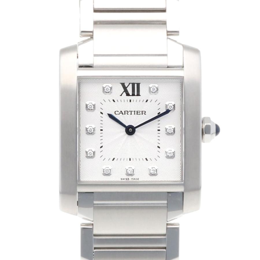 カルティエ タンクフランセーズ MM 腕時計 時計 ステンレススチール 3751 クオーツ レディース 1年保証 CARTIER  中古 Cartier（カルティエ） タンクフランセーズ MM 腕時計 ステンレス