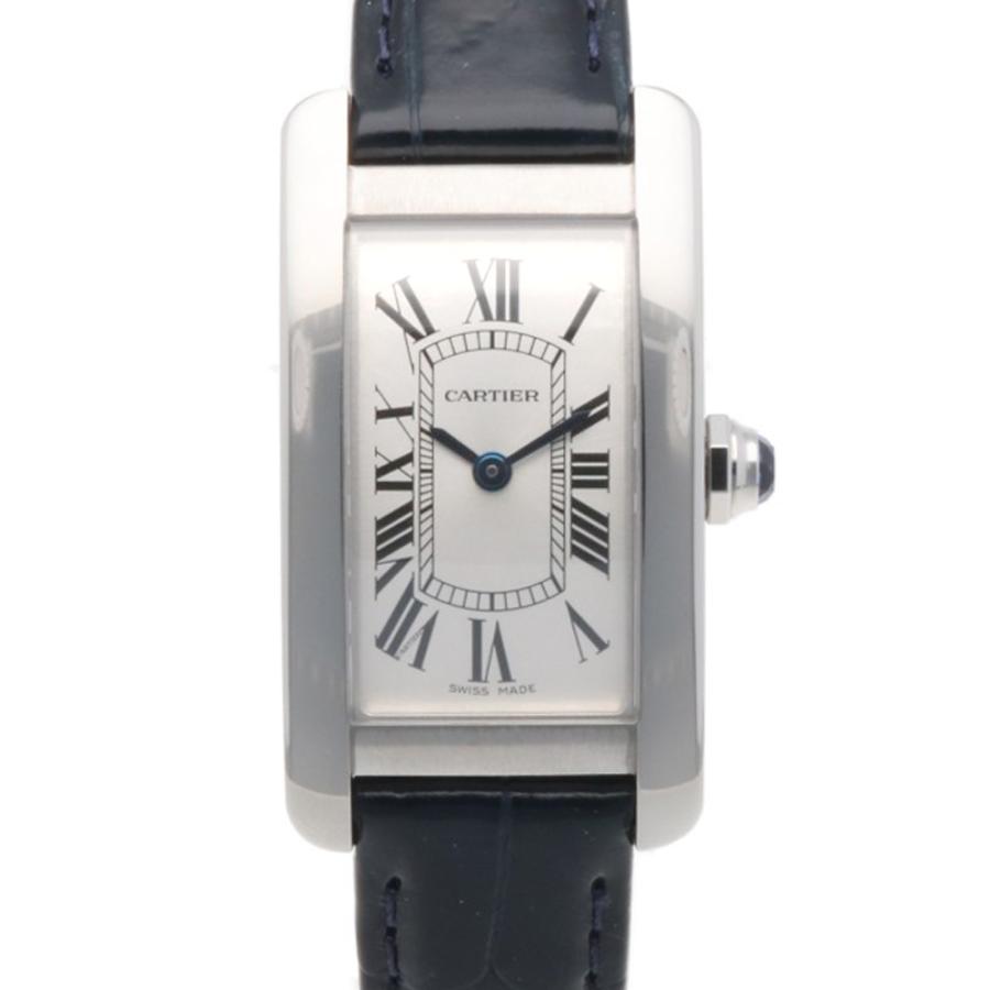【美品】Cartier TankアメリカンSM腕時計 Cartier（カルティエ） タンクアメリカンSM 腕時計 ステンレススチール