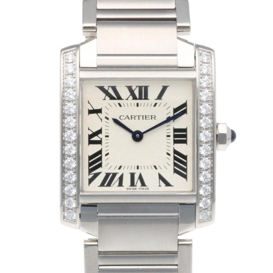 カルティエ タンクフランセーズ MM 腕時計 時計 ステンレススチール 3751 クオーツ レディース 1年保証 CARTIER  中古 Cartier（カルティエ） タンクフランセーズ MM 腕時計 ステンレス