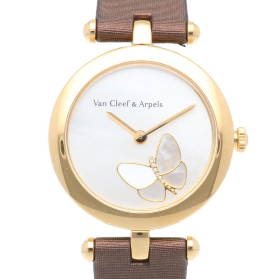 ヴァンクリーフアーペルVan Cleef & Arpels K18コンビ時計 ヴァンクリーフ＆アーペル レディーアーペル パピヨン 腕時計 K18