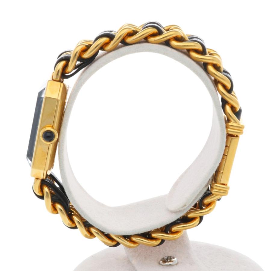 シャネル プルミエール M 腕時計 時計 GP H0001 クオーツ レディース 1年保証 CHANEL  中古 シャネル プルミエール L H0001 ブラック レディース 時計 【中古