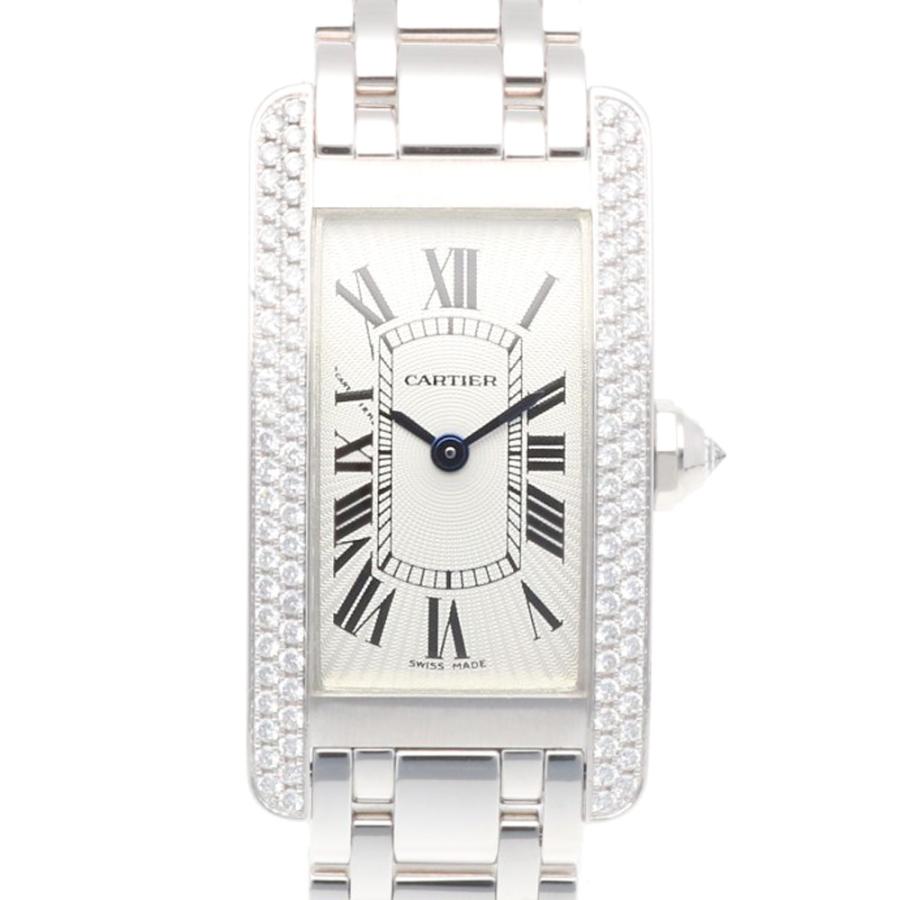 CARTIER カルティエ タンクアメリカンSM WB7044MP K18WG【中古】 楽天市場】【K18WG】 カルティエ タンクアメリカン SM ダイヤベゼル