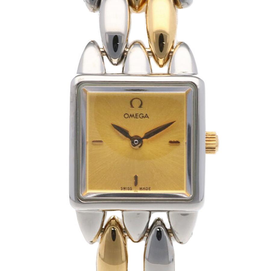 中古品【OMEGA フェイス】時計♡ OMEGA（オメガ） サフェット 腕時計 ステンレススチール レディース