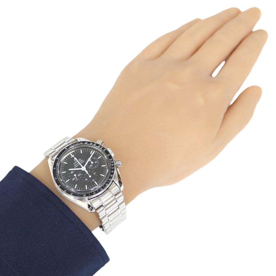 オメガ アナログ手巻き時計 シルバー/ブラック OMEGA（オメガ） スピードマスター 腕時計 時計 ステンレススチール