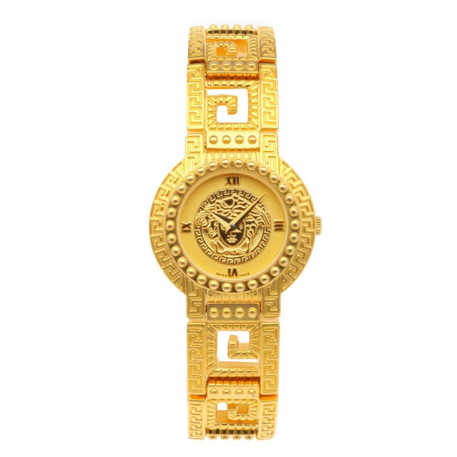 ベルサーチ・メデューサ・腕時計 Versace メドゥーサ ゴールドカラー