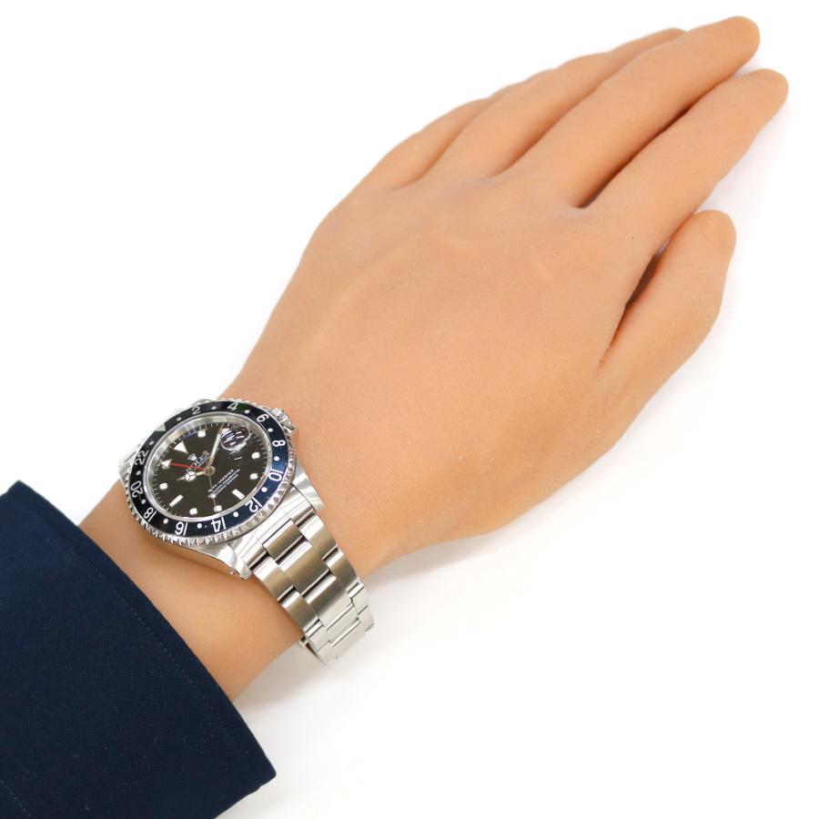 ロレックス GMTマスターI オイスターパーペチュアル 腕時計 ステンレススチール 16700 自動巻き 1年保証中古｜rk-y｜02