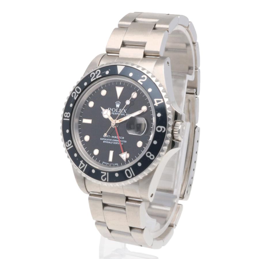 ロレックス GMTマスターI オイスターパーペチュアル 腕時計 ステンレススチール 16700 自動巻き 1年保証中古｜rk-y｜03