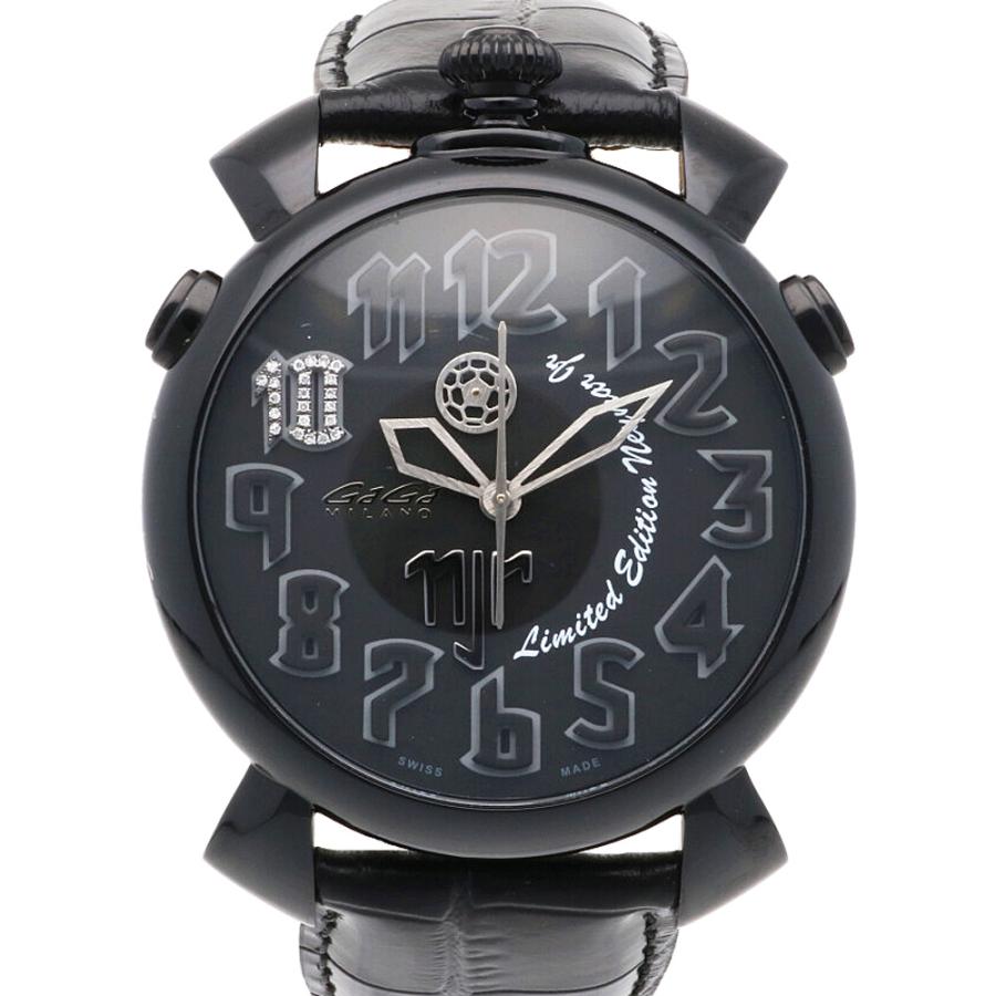 GaGa MILANO ガガミラノ 腕時計 シン クロノ46mm 5099 黒
