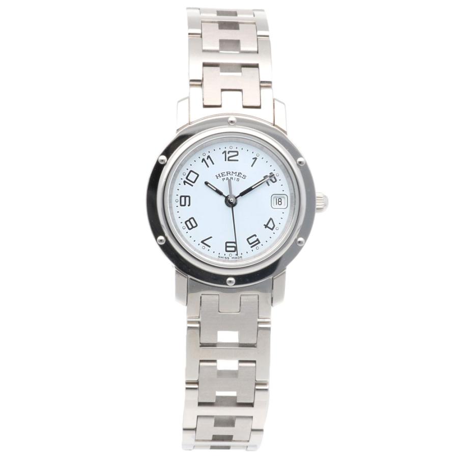 HERMES エルメス クリッパー 腕時計 時計 ステンレススチール CL4.210