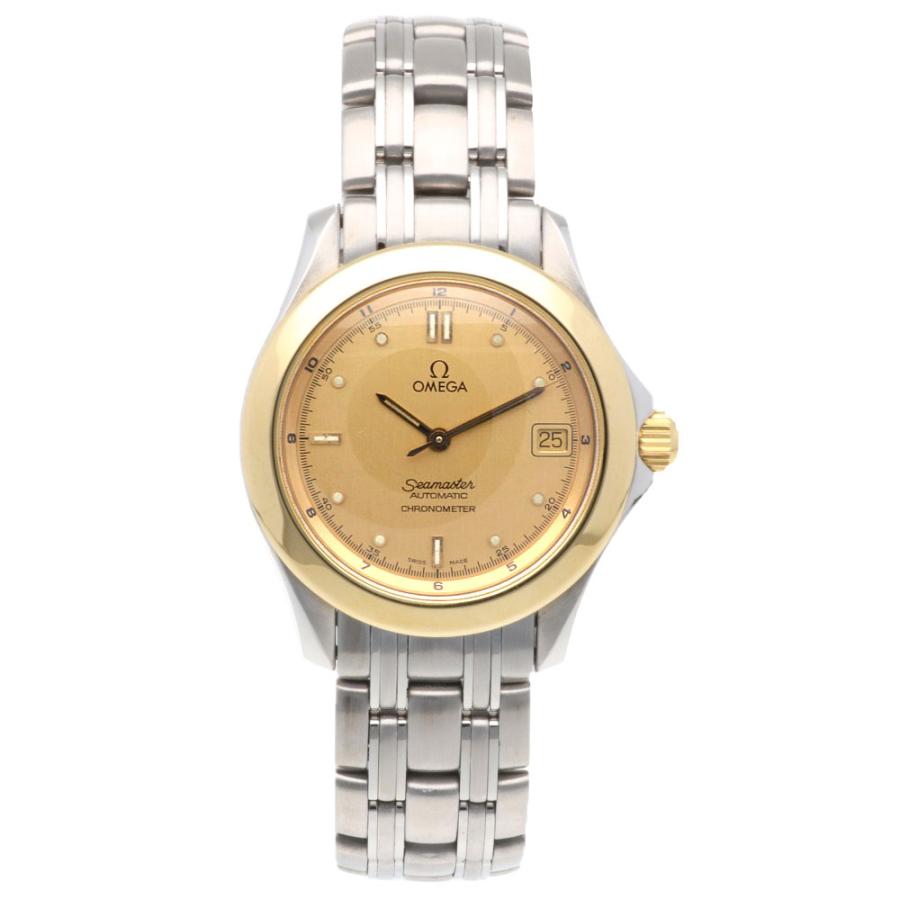 OMEGA 自動巻き アナログ時計 ゴールド・シルバー OMEGA（オメガ） シーマスター 腕時計 時計 ステンレススチール