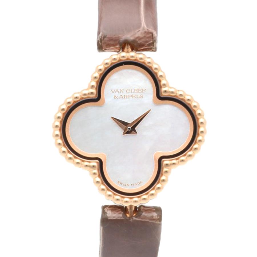 ヴァンクリーフ＆アーペル スウィートアルハンブラ 腕時計 K18ピンク