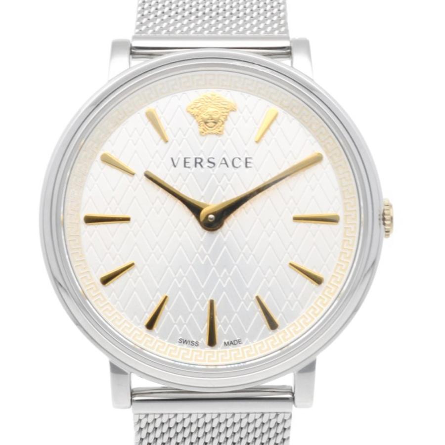 ヴェルサーチ アイコン 腕時計 時計 ステンレススチール クオーツ メンズ 1年保証 VERSACE  中古 ヴェルサーチ アイコン 腕時計 時計 ステンレススチール クオーツ