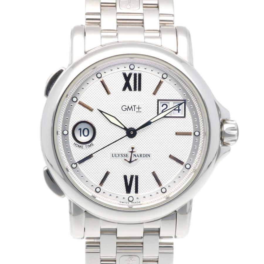 ユリス・ナルダン サンマルコ GMT ビックデイト 腕時計 ステンレス