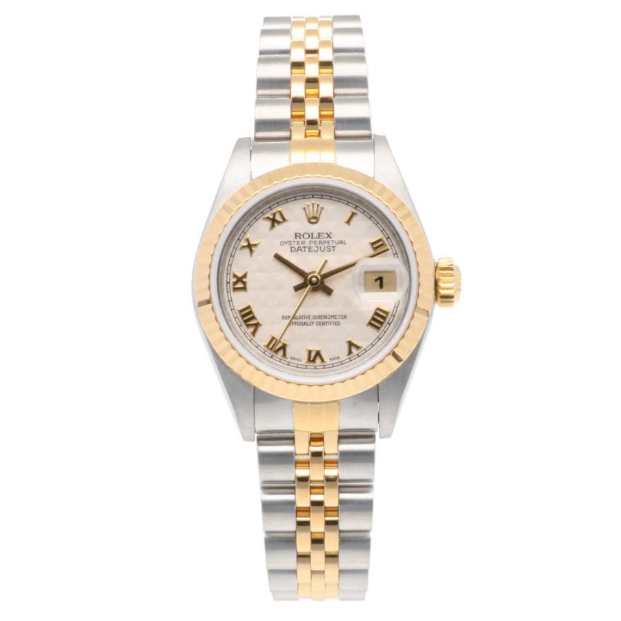 ROLEX　ロレックス　デイトジャスト　18K×SS　12ｍｍコマ 中古】 ロレックス ROLEX SS K18YG 腕時計 L番 1989～1990年式