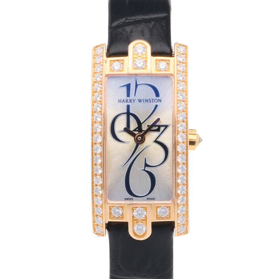 ハリーウィンストン HARRY WINSTON アベニューC ダイヤベゼル 腕時計