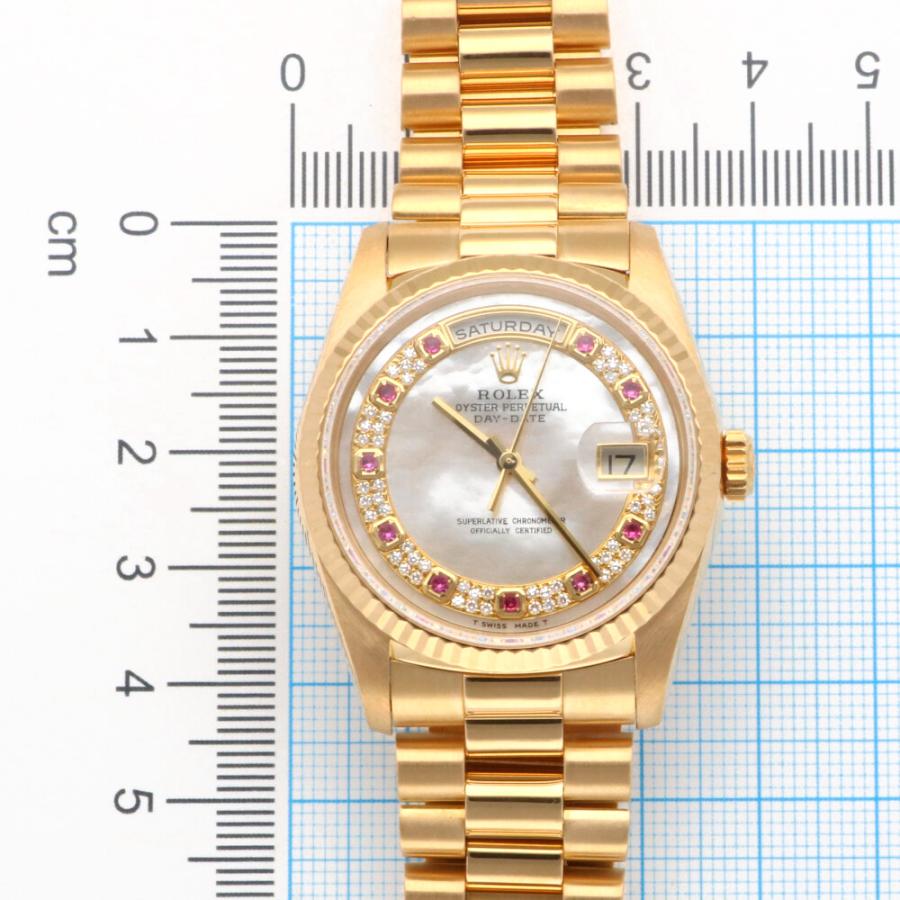 ロレックス ROLEX デイデイト オイスターパーペチュアル 腕時計 18金 K18イエローゴールド 18238NMR メンズ 中古