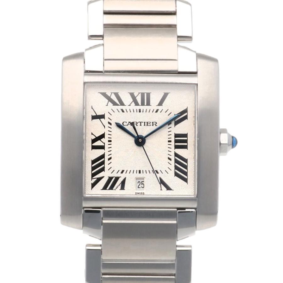 カルティエ タンクフランセーズ LM 腕時計 時計 ステンレススチール 2302 自動巻き メンズ 1年保証 CARTIER  中古 Cartier（カルティエ） タンクフランセーズ LM 腕時計 時計 ステンレス