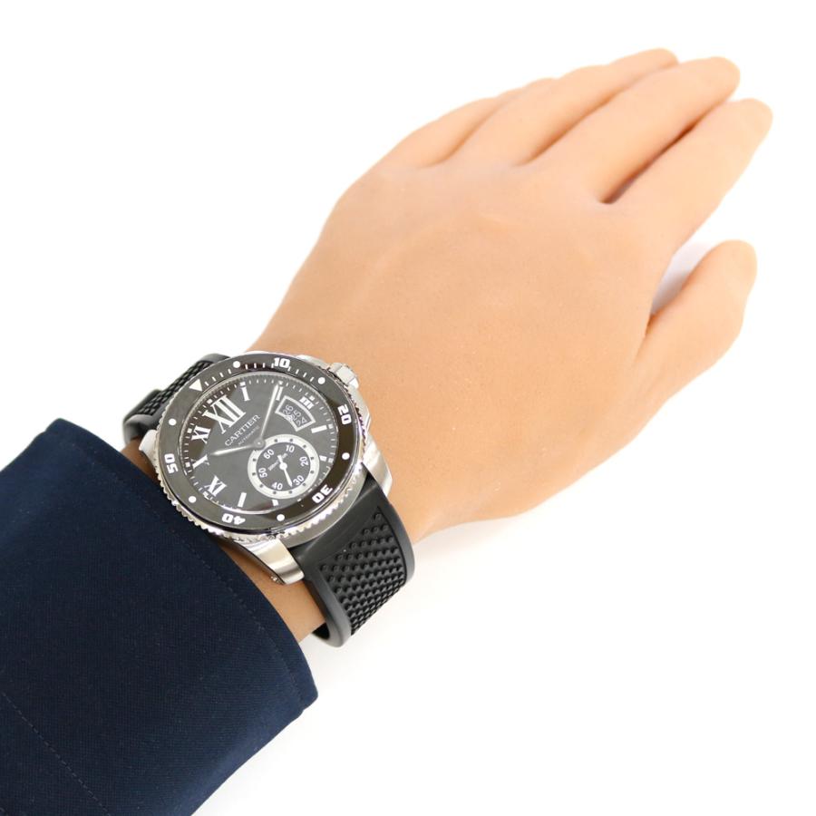 カルティエ CARTIER カリブル ドゥ カルティエ ダイバー 腕時計 ステンレススチール W7100056 メンズ 中古 1年保証｜rk-y｜02