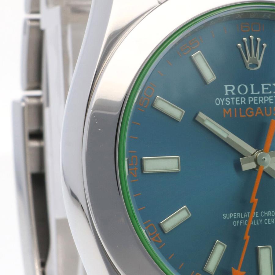 ロレックス ミルガウス 腕時計 ステンレススチール 116400GV 自動巻き 1年保証中古｜rk-y｜12