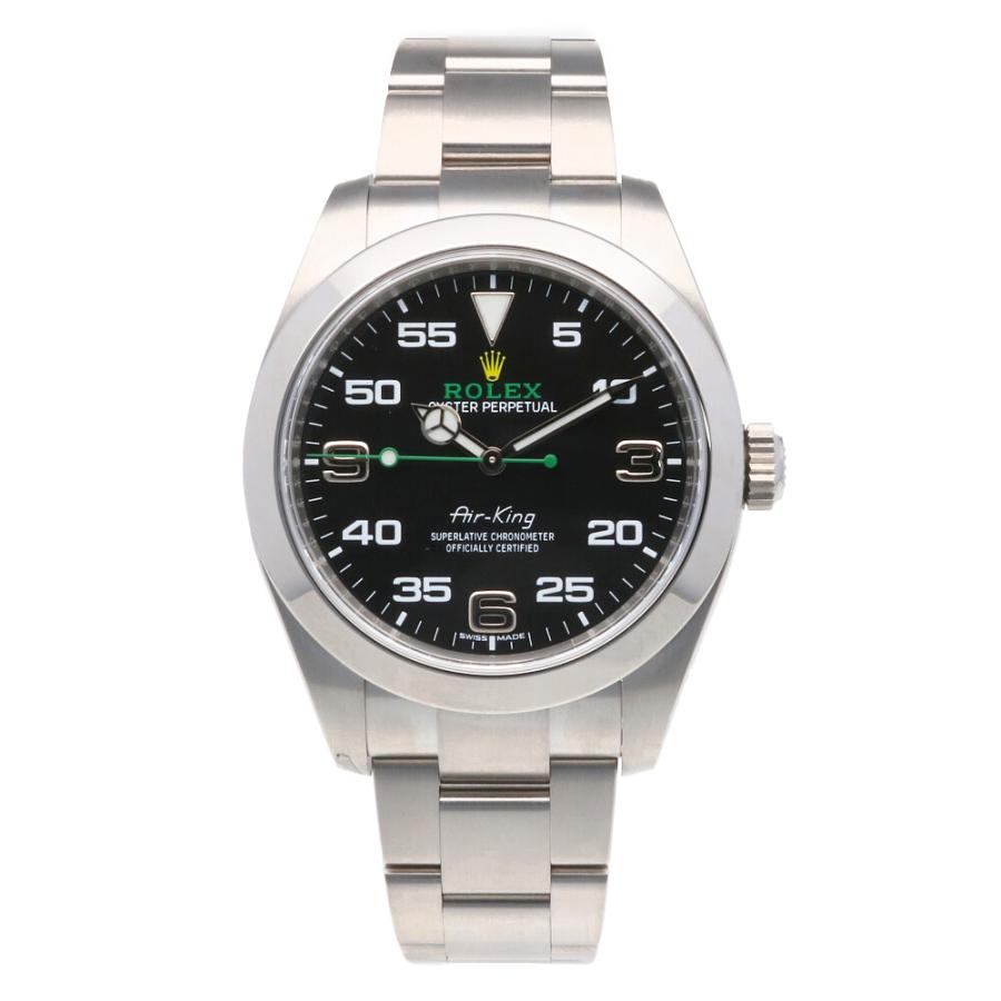 美品 エアキング 116900 ROLEX純正 オイスターブレス ロレックス ROLEX（ロレックス） SS 腕時計 ランダム アラビア数字 エアキング