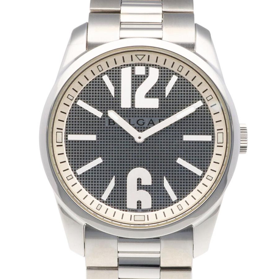 【お試し価格！】 BVLGARI ブルガリ SS 腕時計 ソロテンポ ステンレススチール ST42S シルバー【SH】 中古 腕時計