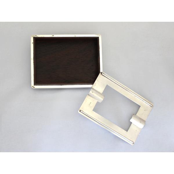 銀製 SILVER950 灰皿 菊 花柄 シガレットトレー シルバー950 中古